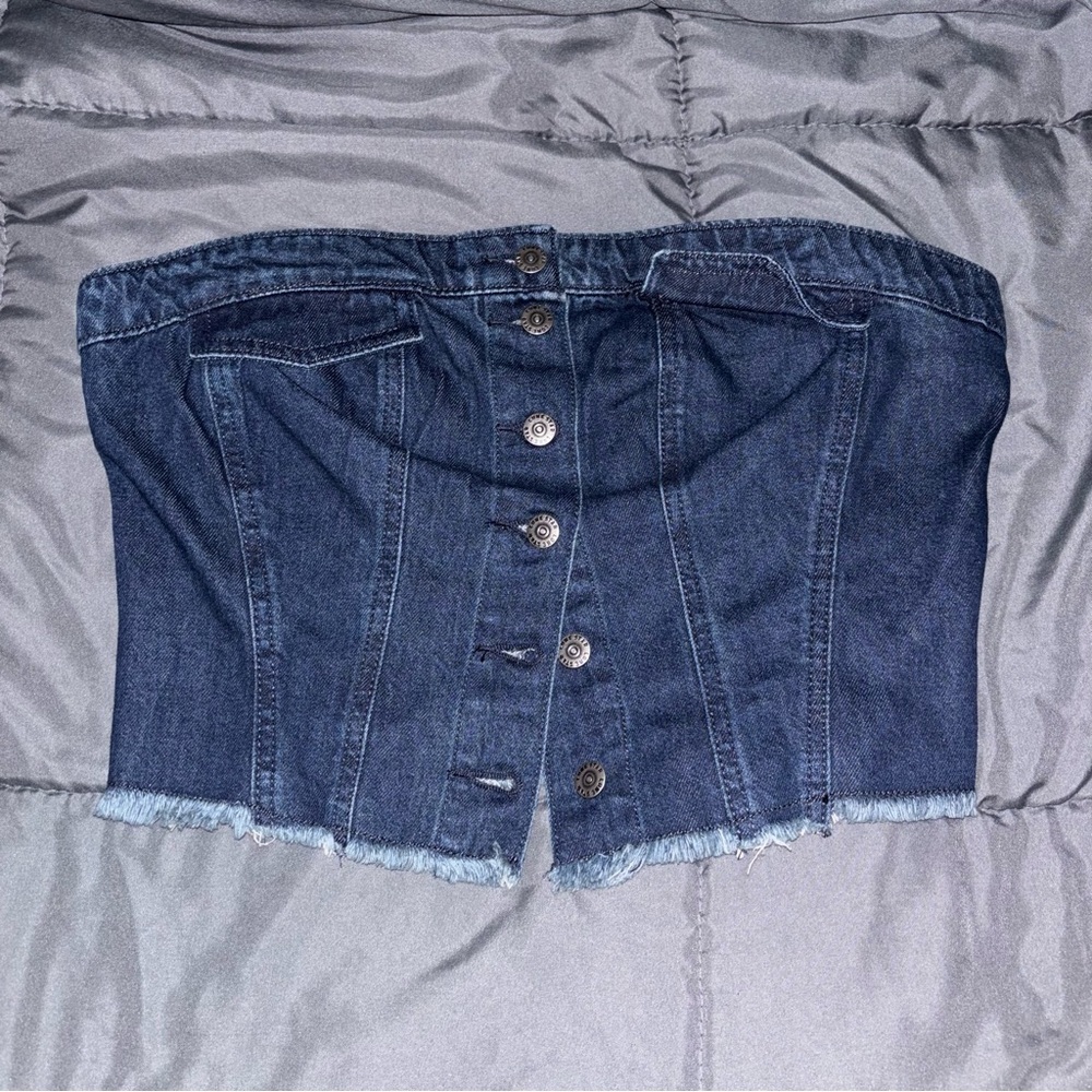 Lone Star Y2K Denim Tube Top